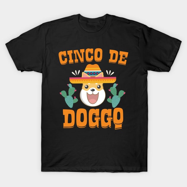 Cinco De Doggo T-Shirt by Eugenex